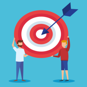 2 personnages avec une cible