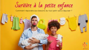 conférence parentalité survivre à la petite enfance : des parents dépités avec leur bébé